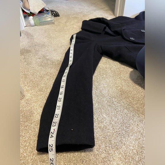 London Fog Navy Blue Pea Coat - Picture 7 of 8